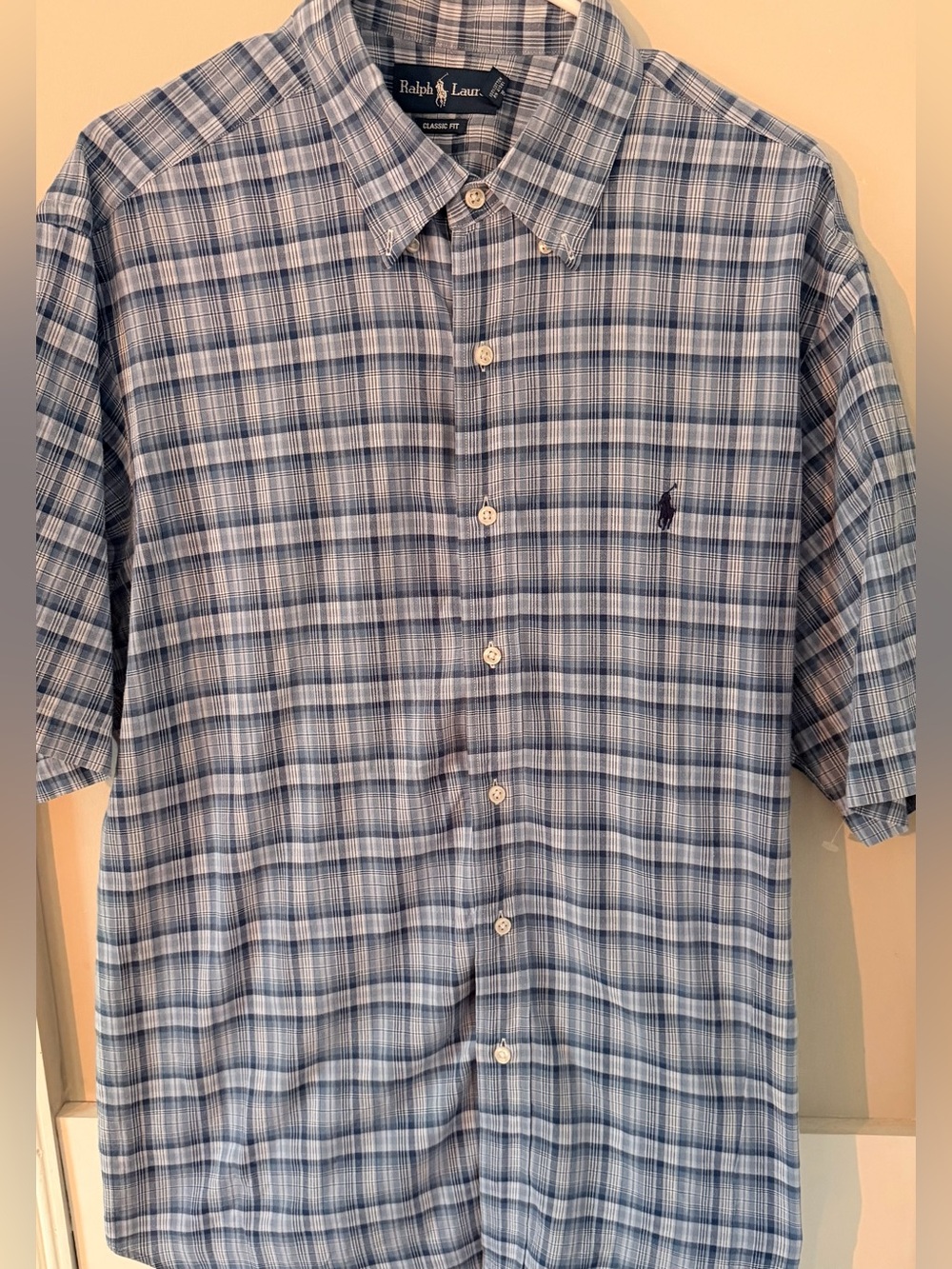 Ralph Lauren Classic Fit 100% Cotton Multicolor Men’s XL Short Sleeve Button